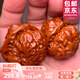 山中玉文玩核桃三菱棱獅子頭蛤蟆頭悶尖包漿官帽把件異形麻核桃生日禮物 金蟾蛤蟆頭41-42mm1對(duì) 8件套