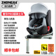 眾霸（ZHONGBA）兒童安全座椅0-12歲汽車用 i-Size認證荷蘭E4嬰兒寶寶記憶仿生艙 騎士灰 MEGA