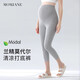 Mom Jane孕婦打底褲夏季薄款外穿不勒肚子莫代爾七分褲大碼孕婦睡褲家居褲 淺灰色 XXL