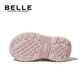 百麗（Belle）童鞋兒童涼鞋夏女童包頭運動(dòng)沙灘鞋公主軟底學(xué)步鞋 粉色32