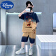 迪士尼（DISNEY）哪吒衣服男童夏季套裝2025新款男孩短袖衣服兒童卡通運(yùn)動(dòng)兩件套潮 1091#藏青色 140