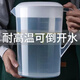 恩壽溯塑料冷水壺茶壺涼水壺超大容量果汁壺帶蓋帶刻度奶茶店專(zhuān)用耐高溫 主圖款 1ml (特厚冷水壺-5000ml)耐高溫