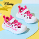 迪士尼（Disney）兒童涼鞋男女童戶(hù)外夏季涼拖鞋中小童透氣沙灘鞋 白色/玫紅 27碼