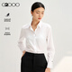 G2000【莫代爾彈性/舒適親膚】女裝2025春夏長(cháng)袖襯衫 白色  38 