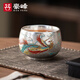 豪峰999鎏純銀主人杯2025新款茶具家用辦公高檔茶杯伴手禮新年禮物 【鎏銀彩鳳主人杯】【禮盒裝】 190ml