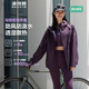 波司登（BOSIDENG）男女情侶同款防風(fēng)防潑水透氣透濕探險(xiǎn)露營(yíng)徒步登山連帽軟殼外套 暗莓紫6327-戶外山系 M 165/88A
