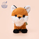 sunlemonoriginal日本仿真狐貍玩偶毛絨玩具可愛(ài)公仔抱睡娃娃兒童生日禮物送男女生 P-8491