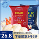 FINUTE趣萊福大蝦片蟹味82g+蒜味82g韓國原裝進(jìn)口薯片蝦條網(wǎng)紅休閑零食