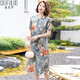 秋芙羅媽媽夏裝高貴連衣裙50歲60洋氣寬松中老年女裝旗袍裙母親節(jié)禮物