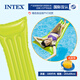 INTEX成人游泳圈兒童水上充氣玩具漂浮床氣墊浮板沙灘墊坐躺椅沖浪浮排 59703綠色【關(guān)注商品 送腳泵】
