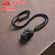 拾想冰彩黑曜石吊墜男士貔貅吊墜本命年轉(zhuǎn)運(yùn)正品水晶掛件項(xiàng)鏈女士 彩虹眼貔貅吊墜--帶黑色項(xiàng)鏈繩