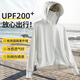 Simboo高指數(shù)UPF100+原紗防曬衣女夏新款防紫外線冰絲戶外運動防曬服男 LB7030淺灰-女 L