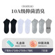 迪卡象10級精油防臭襪四季棉襪吸汗透氣運動(dòng)休閑七天免洗李憶推薦 短襪2黑+2白+2灰+1隨機 7雙