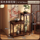 坤奉客廳室內中式花架落地式高檔高顏值新盆景架綠蘿架陽(yáng)臺花盆架子 胡桃色-優(yōu)質(zhì)實(shí)木【加粗加高】高低加長(cháng)組合