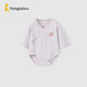 童泰（TONGTAI）嬰兒包屁衣夏季莫代爾棉寶寶連體衣新生兒三角哈衣爬服紫色59cm