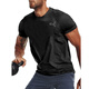 彪馬（PUMA）短袖男T恤衫夏季黑色內搭健身上衣圓領(lǐng)半袖快干透氣t恤男 黑色/建議拍小一碼 M