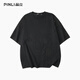 品立（PINLI）短袖t恤男2025夏季新款男裝潮牌貼布刺繡寬松休閑男士純棉體恤 黑色 2XL (185)