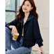 尚靜外套女秋季新款休閑百搭小個(gè)子短外套女長(cháng)袖上衣