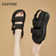 DAPHNE達(dá)芙妮厚底涼鞋女2025夏季新款外穿懶人一字拖百搭沙灘鞋子軟底