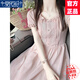 莫代爾法式茶歇溫柔風(fēng)連衣裙女2025夏季新款時(shí)尚收腰甜美氣質(zhì)超仙薄款裙 粉色連衣裙 M 91-105斤