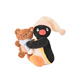 SHANDMOO正版山莫pingu企鵝宅在家醒神咖啡掛件公仔可愛(ài)毛絨包掛小玩偶 pingu的阿貝貝掛件