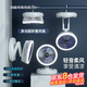 雷沃德電風扇學生宿舍床上桌面小風扇便攜收納吊扇usb充電廚房臺扇免打孔可掛式壁扇戶外露營帳篷帶夜燈 珍珠白【4擋風力+可折疊+小夜燈】