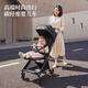 KK Kinderkraftkk碳纖維kp10嬰兒推車(chē)可登機遛娃神器口袋推車(chē)一鍵收車(chē)輕便折疊 碳靈黑-4.8KG超輕碳纖維/可平躺