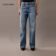 Calvin KleinJeans【復(fù)刻90系列】25春夏女士ck淺色復(fù)古直筒牛仔褲47B908G W99-牛仔淺藍(lán) 27