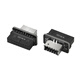 塵土 Type-e轉接頭USB3.1前置擋板線Type-E轉Type-C母 SATA主板 PCI拓展 20P轉Type-e90度轉接頭 【一個裝】