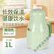 三尺巷養生小暖壺熱水瓶暖水瓶暖水壺保溫瓶老式老年保溫壺迷你開(kāi)水壺 春綠色 裝水1.8斤1L