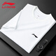 李寧速干短袖polo衫商務(wù)男女襯衫2026夏季 寬松透氣T恤翻領(lǐng)休閑運動(dòng)薄 白色 速干經(jīng)典 S 建議115斤以下