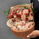 月子雞蛋花籃 鮮花花籃創(chuàng)意手工制作DIY禮品水果籃子零食收納提籃 花泥×111.5*10*7CM 中等