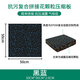 健身房地墊運(yùn)動(dòng)地膠啞鈴杠鈴力量區(qū)減震隔音防滑防砸橡膠地板 平底款【 50cm*50cm 厚20mm】 黑藍(lán)
