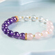 石玥珠寶九紫離火天然紫水晶手鏈女士多寶轉運珠手串生日禮物送女友