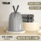 VEELAR垃圾袋家用手提式抽繩加厚款自動(dòng)收口特大號環(huán)保免撕式塑料袋 灰色加大號 25-30L【60x80cm】4卷共60個(gè) 特厚