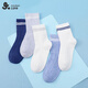 久歲伴兒童襪子男童秋冬薄款中筒襪中大童男孩透氣校園百搭四季棉襪5雙 【春夏薄款】509067組合/ 5雙 12-18歲 鞋碼38-42/腳長(cháng)24-26cm