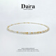 戴拉（dara）生辰石禮物s925銀黃水晶碧璽項鏈女細鏈鎖骨鏈生日禮物送女友老婆