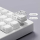 XVX水晶果凍 鍵帽魔浪系列二色成型PC水晶側刻113鍵OEM高度鍵帽 水晶魔浪(白)-側刻流紋【131顆】OEM高度