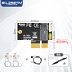 gxlinkstarM.2 NGFF轉PCI-E X1臺式機轉接板WiFi藍牙無(wú)線(xiàn)網(wǎng)卡模塊支持PCle4.0向下兼容穩定傳輸轉接卡 【套餐】無(wú)芯片PCIE小轉板+內置天線(xiàn)*1套