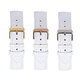 代用伯爵真皮手表帶ALTIPLANO PIAGET POLO G0A41002男女蝴蝶扣21 白色+留言針扣顏色 14mm