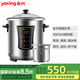 永興（YONGXING） 304不銹鋼電燉鍋16L大容量隔水電燉盅煲湯家用商用酒店早餐店18升煮粥神器燉檸檬膏 不銹鋼色 16L 304不銹鋼內(nèi)膽