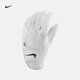 耐克（NIKE）官方高爾夫手套左手夏季魔術(shù)貼柔軟舒適耐用DR5165 284珍珠白/珍珠白/(黑) M