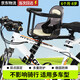 萊鳴自行車前置兒童座椅公路山地自行車寶寶安全座椅大梁自行車嬰兒座 自行車兒童座椅【高靠背圍欄款】
