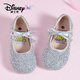 迪士尼（Disney）兒童公主鞋春秋款女童公主水晶鞋時(shí)尚百搭軟底鞋 升級款亮銀 29 碼鞋內長(cháng)17.9cm