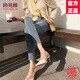 俞兆林（YUZHAOLIN）小腳鉛筆九分牛仔褲女2025春秋季新款時尚女裝潮流百搭顯瘦修身褲 淺藍色-八分 26 建議85-94斤