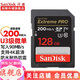 閃迪（SanDisk） 相機內存卡SD卡64g/128g U3內存卡200M 4K高清連拍 v30微單反攝像儲存SD相機卡 128G  SD相機卡讀速高達200M/秒