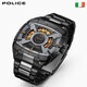 POLICE意大利警察魄力思明星滿(mǎn)天星迪賽男防水方形石英手表名表PL.14796 明星PL.14796JSB02M限量款