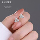 LnieerS999足銀幾何三角形耳釘女小眾設(shè)計(jì)感耳環(huán)2025新款韓版氣質(zhì)耳飾品 幾何三角耳釘【S999銀】
