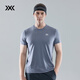 XBIONIC蜂鳥(niǎo)短袖T恤男休閑運動(dòng)t恤透氣夏季跑步健身戶(hù)外防曬透氣涼感 莫諾波利灰 L （151-170斤）