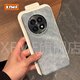 XFMF復古港風適用于一加13手機殼大孔防摔牛仔布OPPOFindX8外殼半包reno12pro硬殼Reno13保護套男女殼 灰藍 半包牛仔布硬殼 一加 13